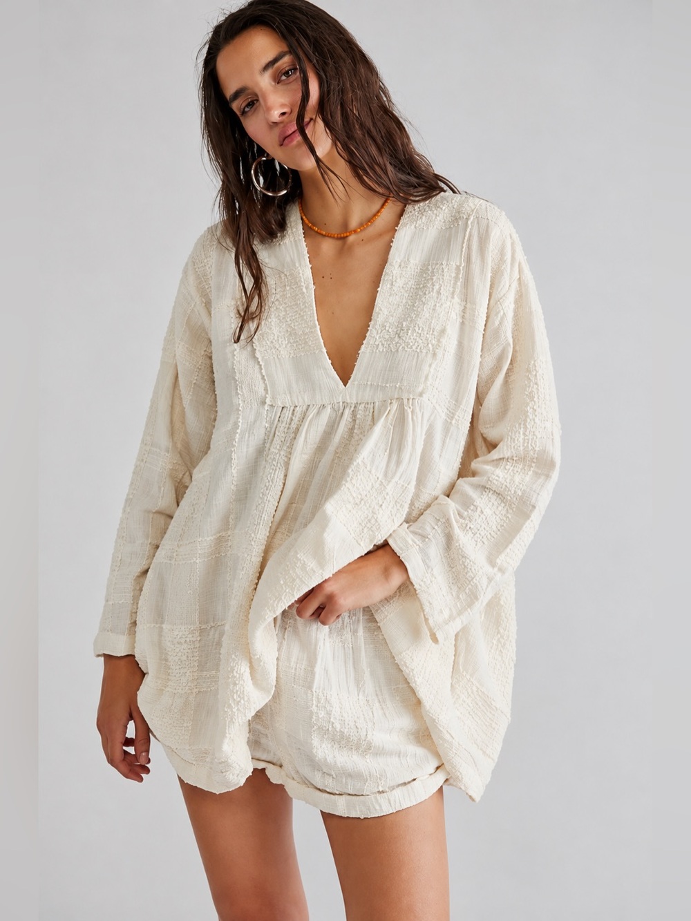 32. Free People $130 Feels Like Sunshine Tunic Dress PTP 23